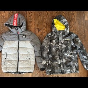 2 Boys small winter coats. Size small (9-10)